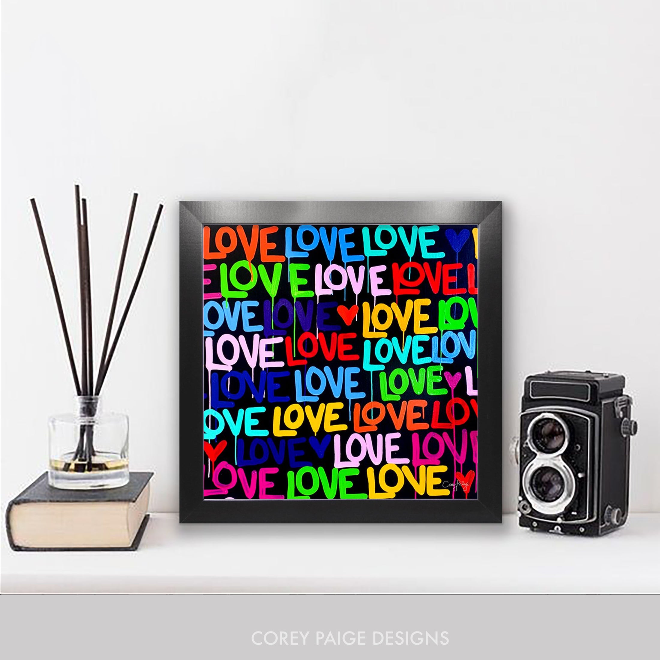 Drippy Love Framed Print