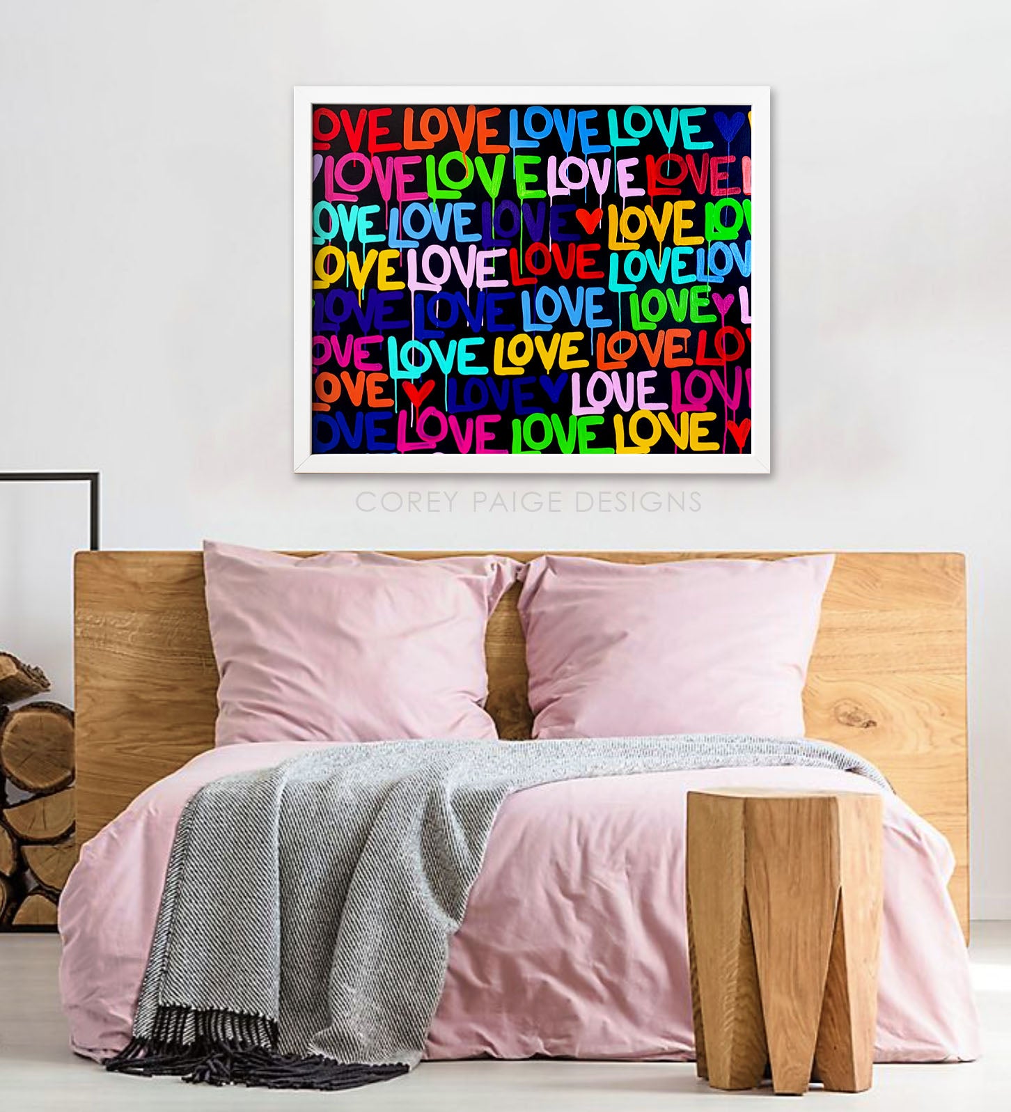 Drippy Love Framed Print