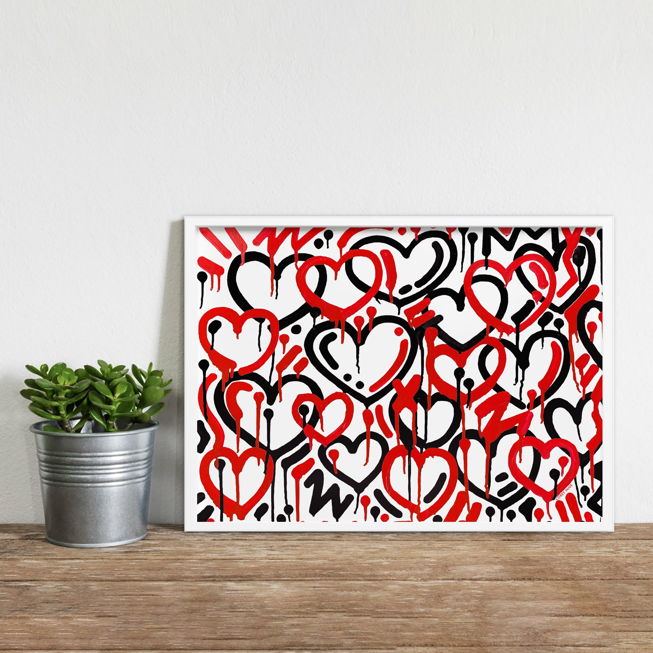 Electric Love College Colors Framed Print