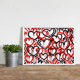 Electric Love College Colors Framed Print