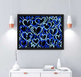 Load image into Gallery viewer, Blue Electric Love Framed Print
