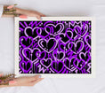 Load image into Gallery viewer, Purple Electric Love Framed Print
