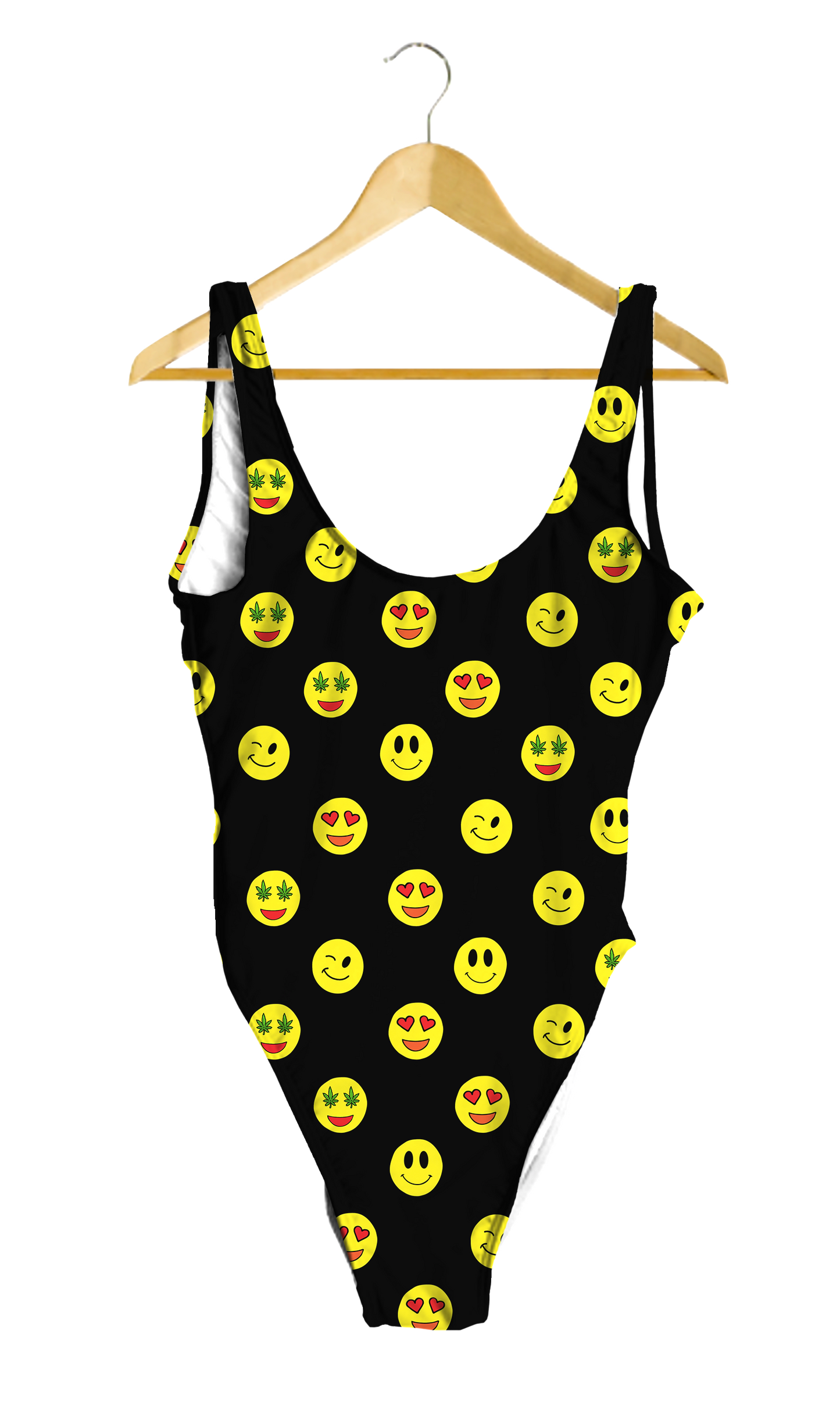 Emoji Black One-Piece