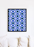 Load image into Gallery viewer, Evil Eye Pattern Framed Print
