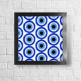 Load image into Gallery viewer, Evil Eye Pattern Framed Print

