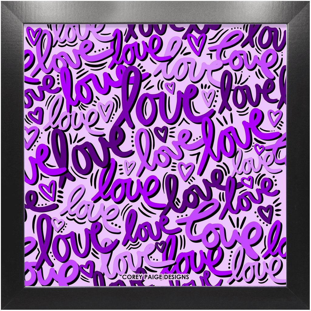 Graffiti Love Framed Print