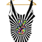 Funky Peace Sign One-Piece