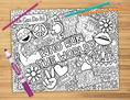 Load image into Gallery viewer, Girl Power Coloring Sheet
