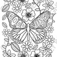 Good Vibes Butterfly Coloring Sheet