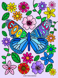 Load image into Gallery viewer, Good Vibes Butterfly Coloring Sheet

