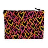 Graffiti Hearts Accessory Pouch