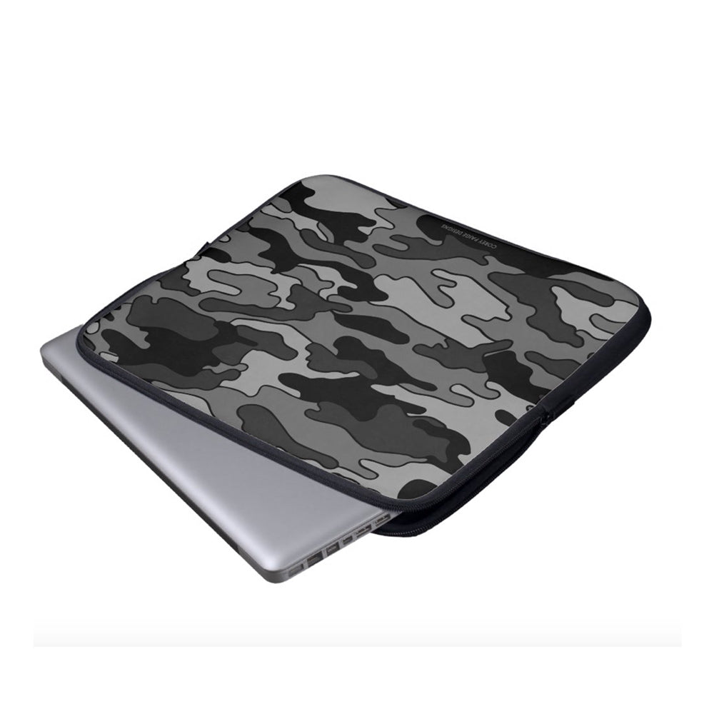 Gray & Black Camo Laptop Sleeve