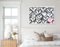 Load image into Gallery viewer, Gray Graffiti Accent Heart Framed Print
