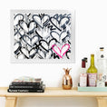 Load image into Gallery viewer, Gray Graffiti Accent Heart Framed Print
