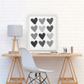Load image into Gallery viewer, Painted Hearts Framed Print
