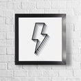 Load image into Gallery viewer, Shadowed Lightning Bolt Framed Print
