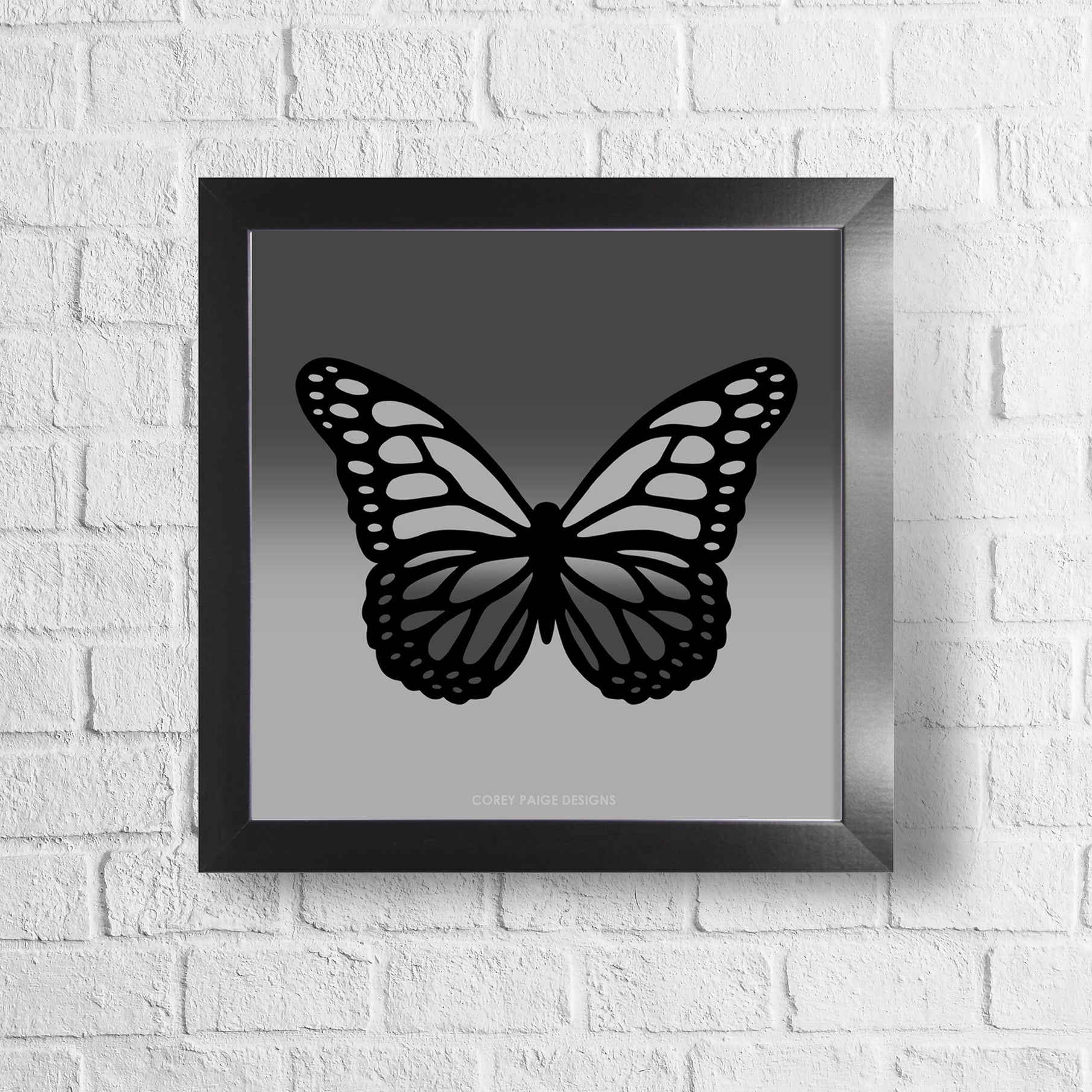 Ombré Butterfly Framed Print
