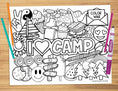 Load image into Gallery viewer, I Love Camp Coloring Sheet

