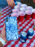 Load image into Gallery viewer, Blue Tie Dye Phone Case
