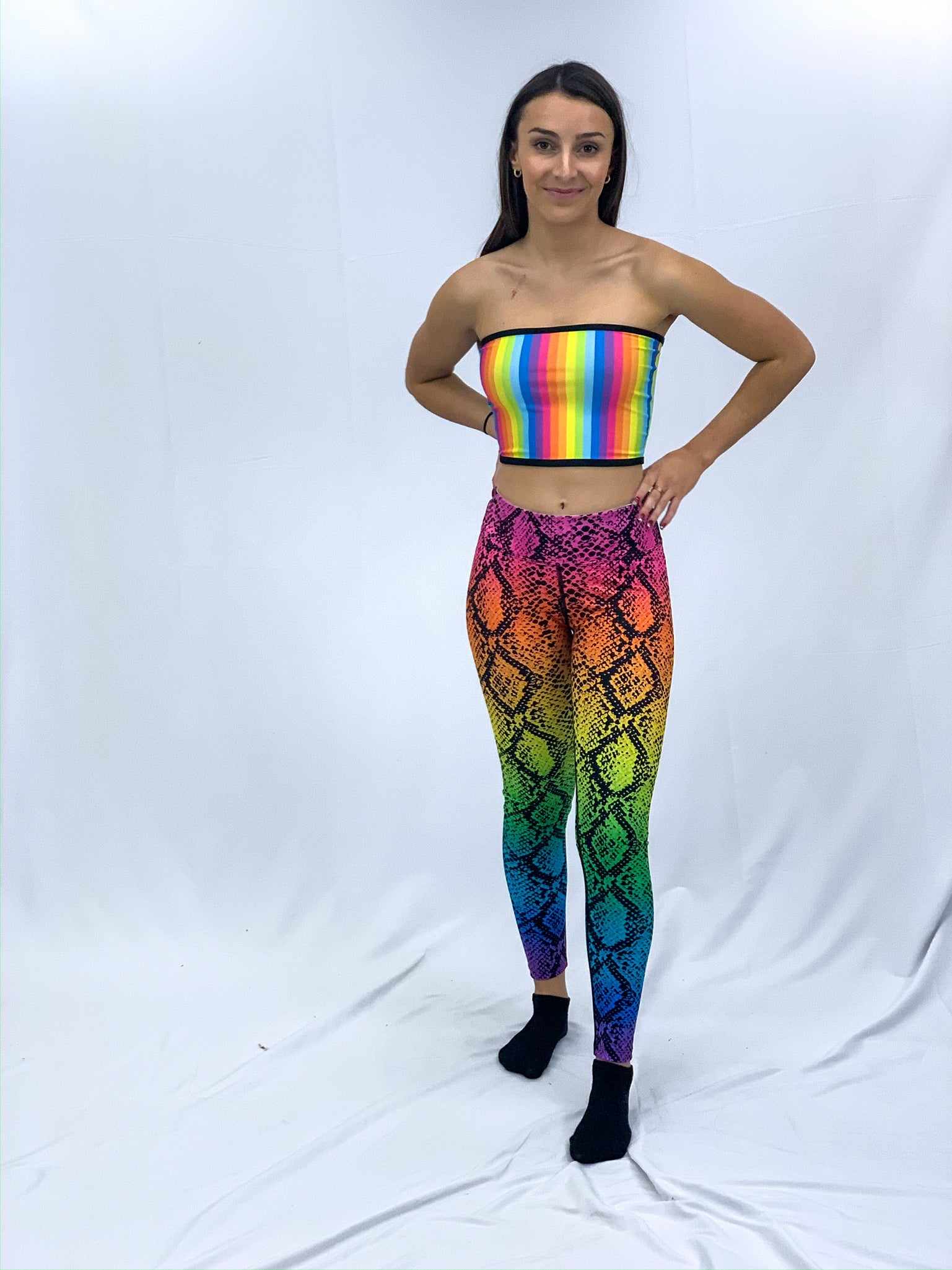 Kali Miami Fitwear Rainbow Butterfly Leggings