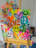 Shadowed Graffiti Style Painting