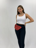 Load image into Gallery viewer, Mardi Gras Block Pattern Fanny Pack
