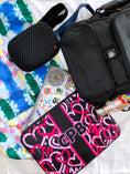 Load image into Gallery viewer, Pink & Black Electric Love Laptop Sleeve
