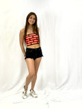Mardi Gras Supreme Repeat Bandeau Top