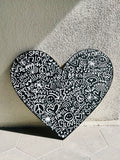 Favorite Things B&W Heart Painting