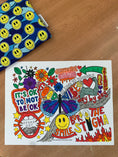Load image into Gallery viewer, Mental Wellness Collage Coloring Sheet
