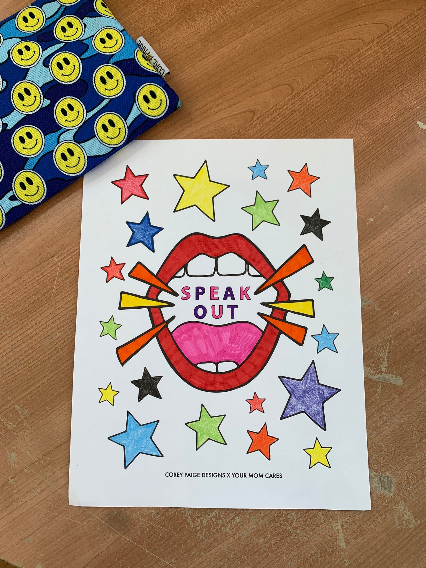 YourMomCares x Corey Paige Designs Coloring Sheet Pack