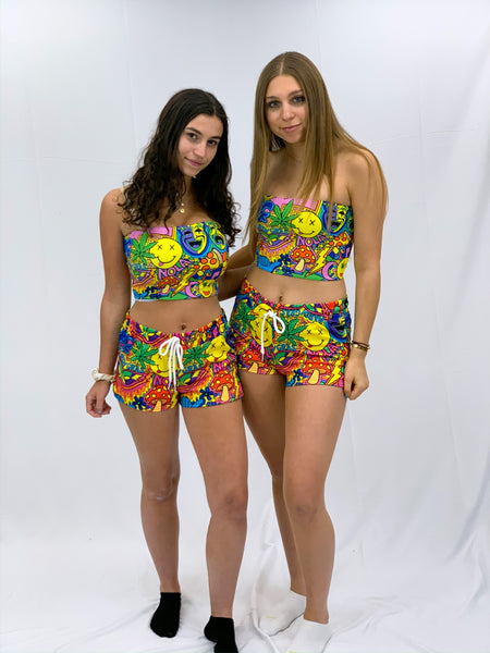 Mardi Gras Collage Shorts