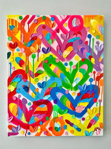 Graffiti Daub Hearts - Corey Paige x Ann Marie Coolick