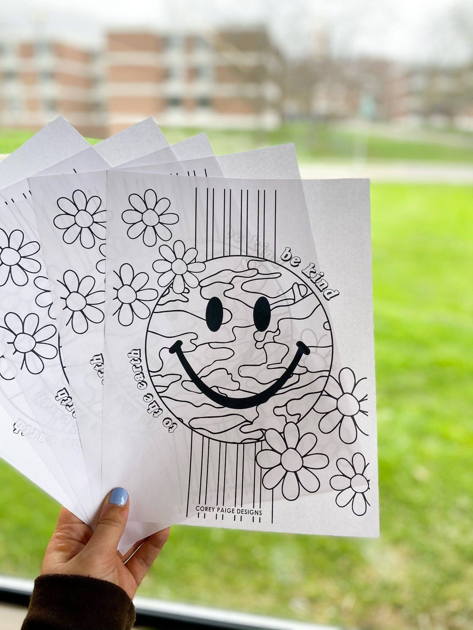 Be Kind To The Earth Coloring Sheet