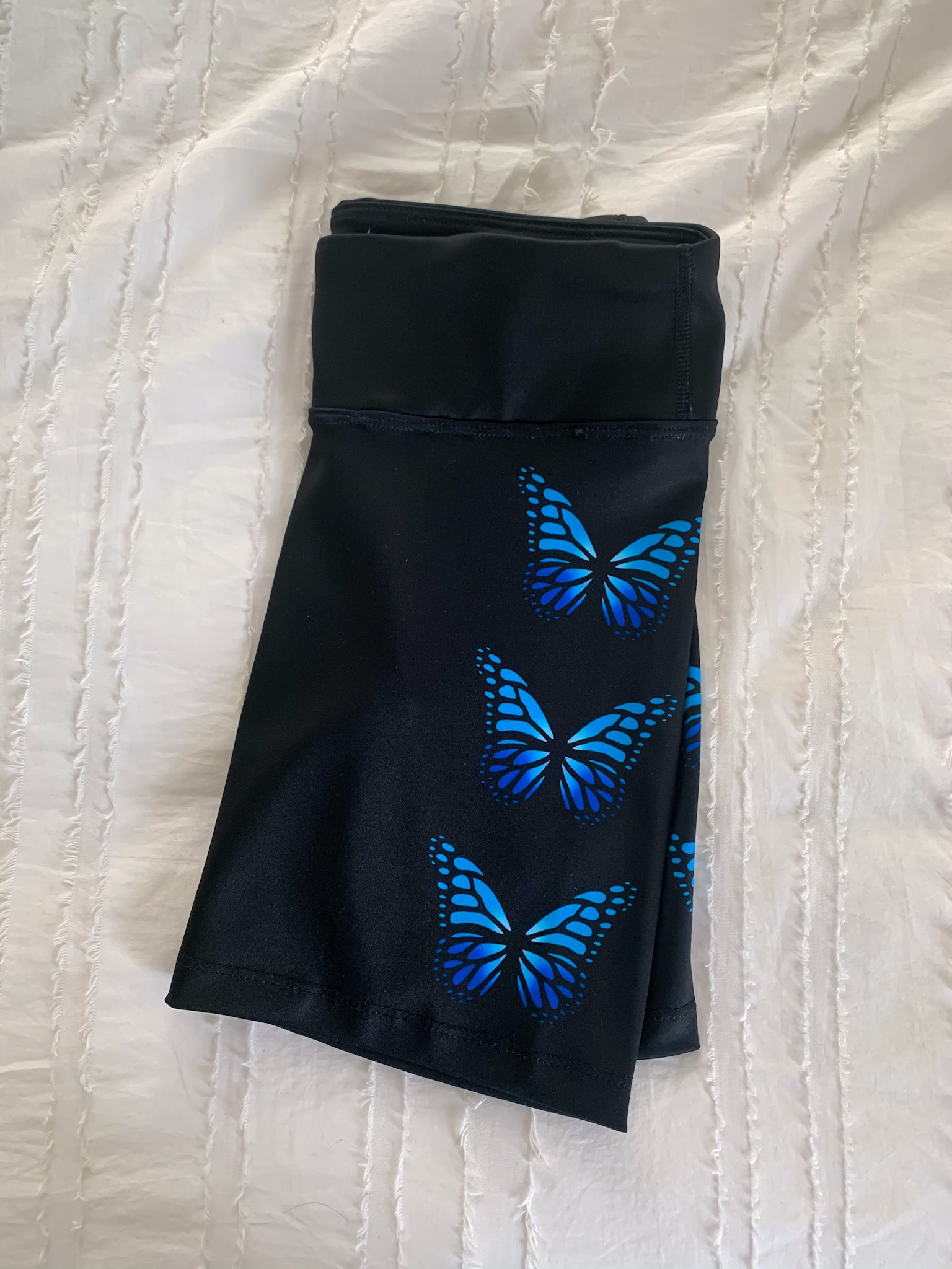 Blue Butterflies Bike Shorts
