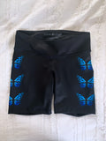 Blue Butterflies Bike Shorts