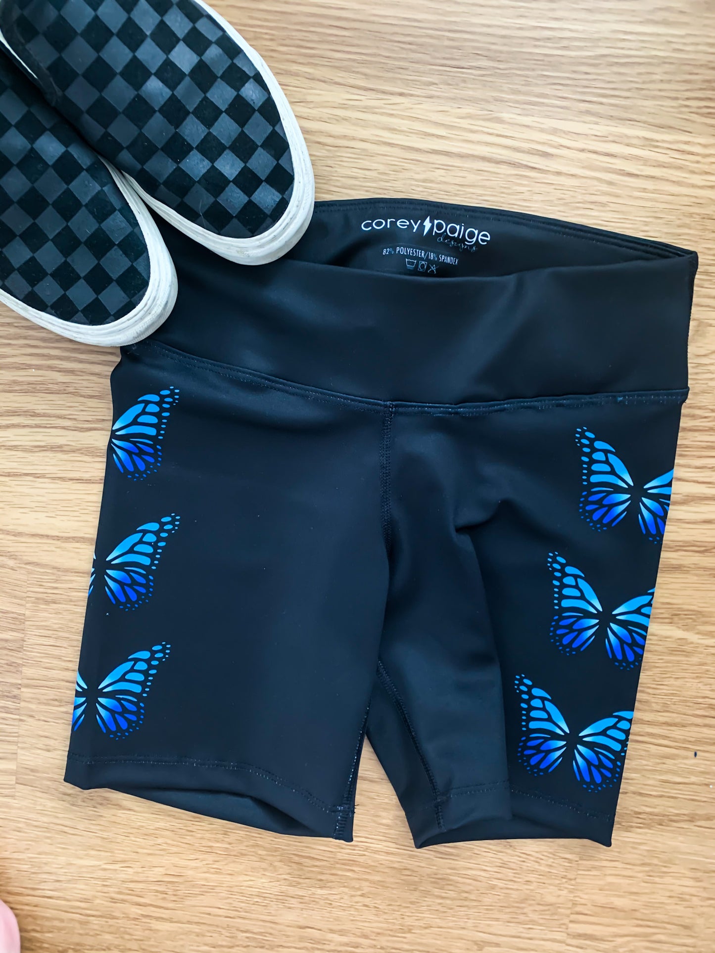 Blue Butterflies Bike Shorts