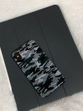 Load image into Gallery viewer, Gray Camouflage iPhone Case
