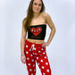 Indiana Trident Heart Tube Top