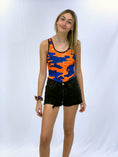 Load image into Gallery viewer, Blue & Orange Camo One-Piece
