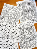 Smile Coloring Sheet