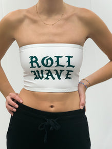 Roll Wave Gothic Tube Top