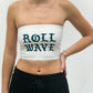 Roll Wave Gothic Tube Top
