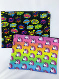 Load image into Gallery viewer, Unicorn Rainbow Ombre Accessory Pouch
