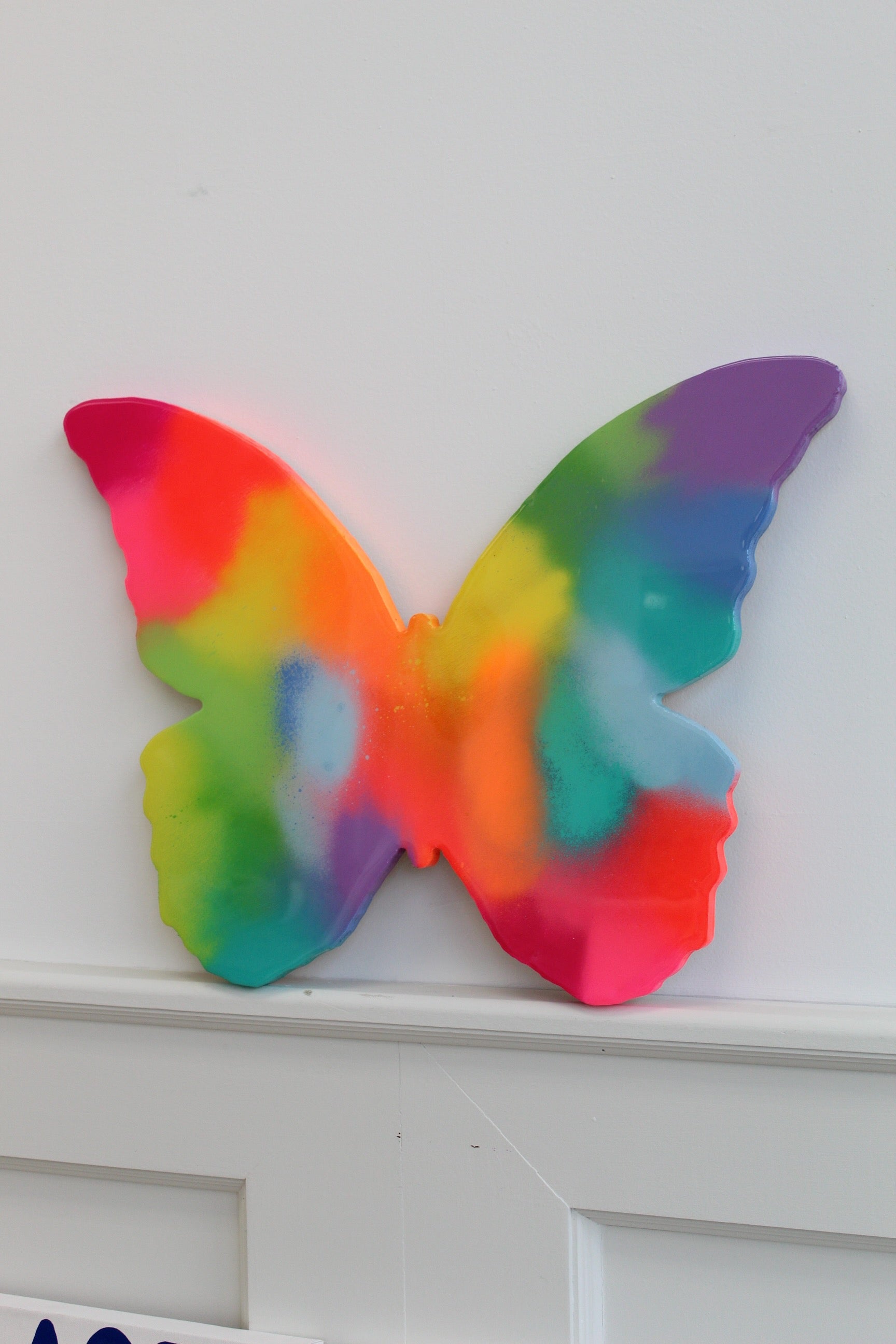 Rainbow Gradient Butterfly Painting