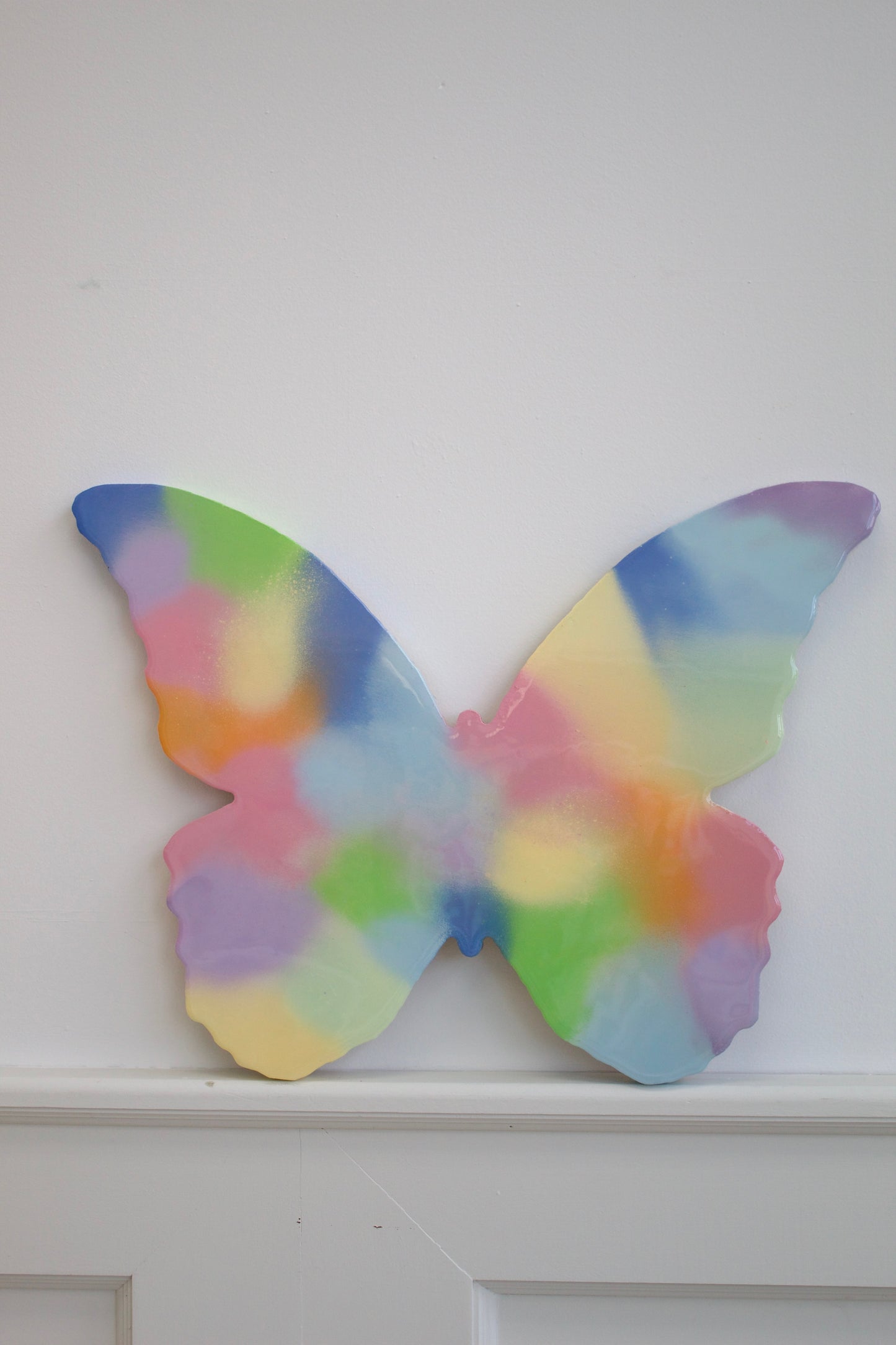 Pastel Gradient Butterfly Painting