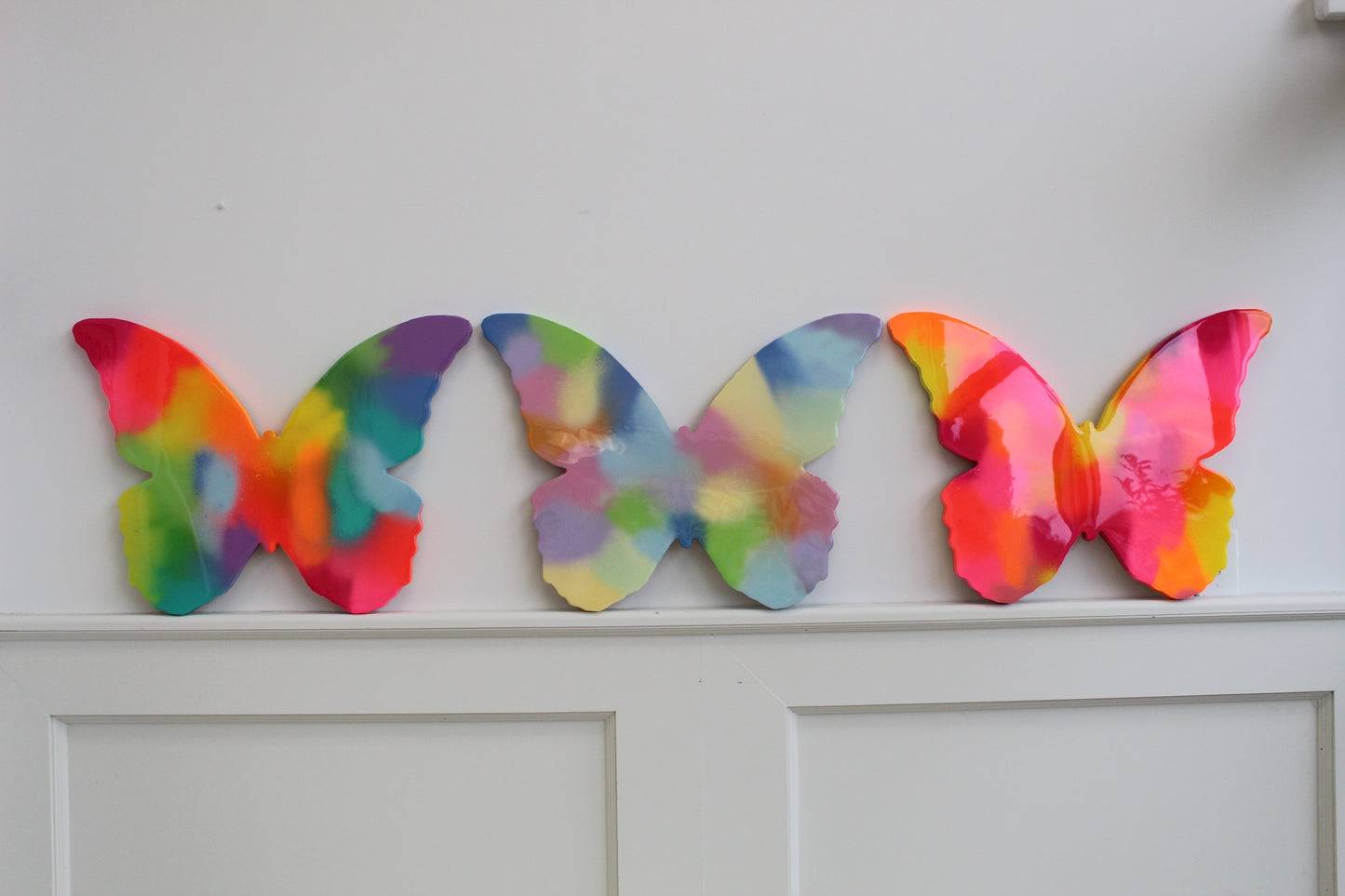 Rainbow Gradient Butterfly Painting