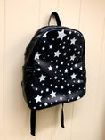 Load image into Gallery viewer, Black & White Stars Backpack
