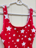 Load image into Gallery viewer, White Stars Red One-Piece Swimsuit
