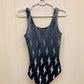 Gray Ombre Lightning Bolts One-Piece Swimsuit